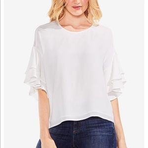 Vince Camino Ruffled Sleeve Top - NEVER WORN